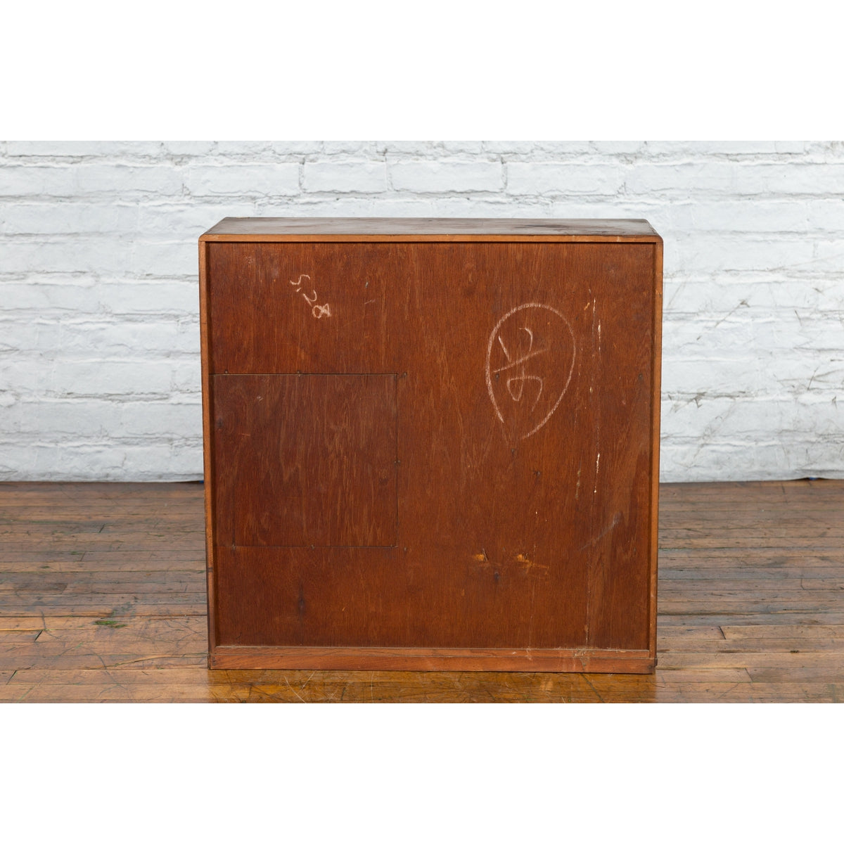 Japanese 19th Century Zebra Wood Tansu Chest with Sliding Doors and Open Shelves-17. Asian & Chinese Furniture, Art, Antiques, Vintage Home Décor for sale at FEA Home