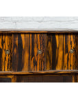 Japanese 19th Century Zebra Wood Tansu Chest with Sliding Doors and Open Shelves-15. Asian & Chinese Furniture, Art, Antiques, Vintage Home Décor for sale at FEA Home