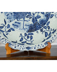 Large Chinese Porcelain Charger Plate with Hand-Painted Blue and White Décor-8. Asian & Chinese Furniture, Art, Antiques, Vintage Home Décor for sale at FEA Home