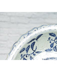 Large Chinese Porcelain Charger Plate with Hand-Painted Blue and White Décor-12. Asian & Chinese Furniture, Art, Antiques, Vintage Home Décor for sale at FEA Home