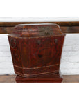 Chinese Red Lacquer Wedding Chest with Hand-Painted Décor, Qing Dynasty-9. Asian & Chinese Furniture, Art, Antiques, Vintage Home Décor for sale at FEA Home