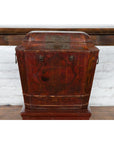 Chinese Red Lacquer Wedding Chest with Hand-Painted Décor, Qing Dynasty-2. Asian & Chinese Furniture, Art, Antiques, Vintage Home Décor for sale at FEA Home