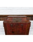 Chinese Red Lacquer Wedding Chest with Hand-Painted Décor, Qing Dynasty-4. Asian & Chinese Furniture, Art, Antiques, Vintage Home Décor for sale at FEA Home