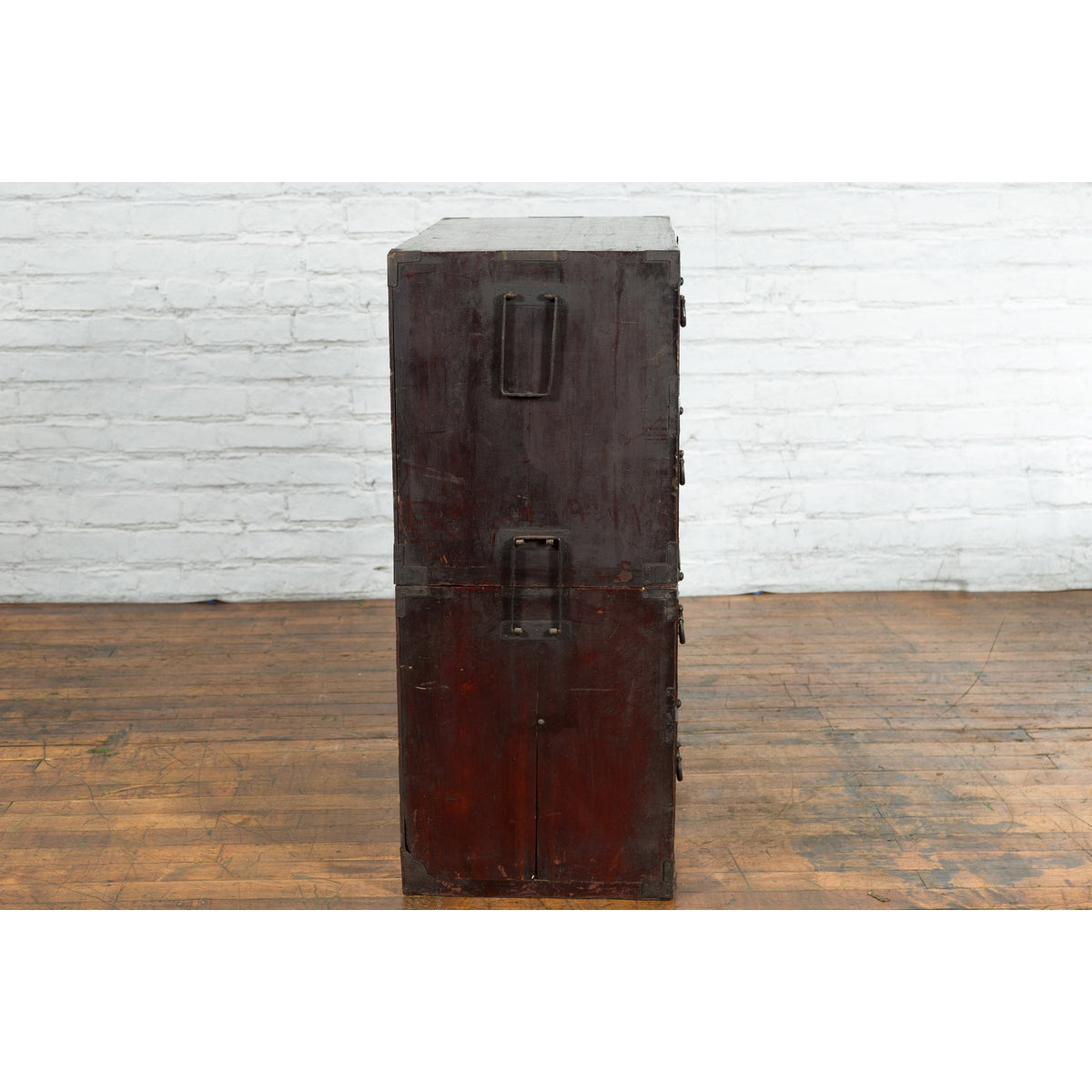 Japanese Meiji Period Late 19th Century Isho-Dansu Chest with Iron Hardware-13. Asian & Chinese Furniture, Art, Antiques, Vintage Home Décor for sale at FEA Home