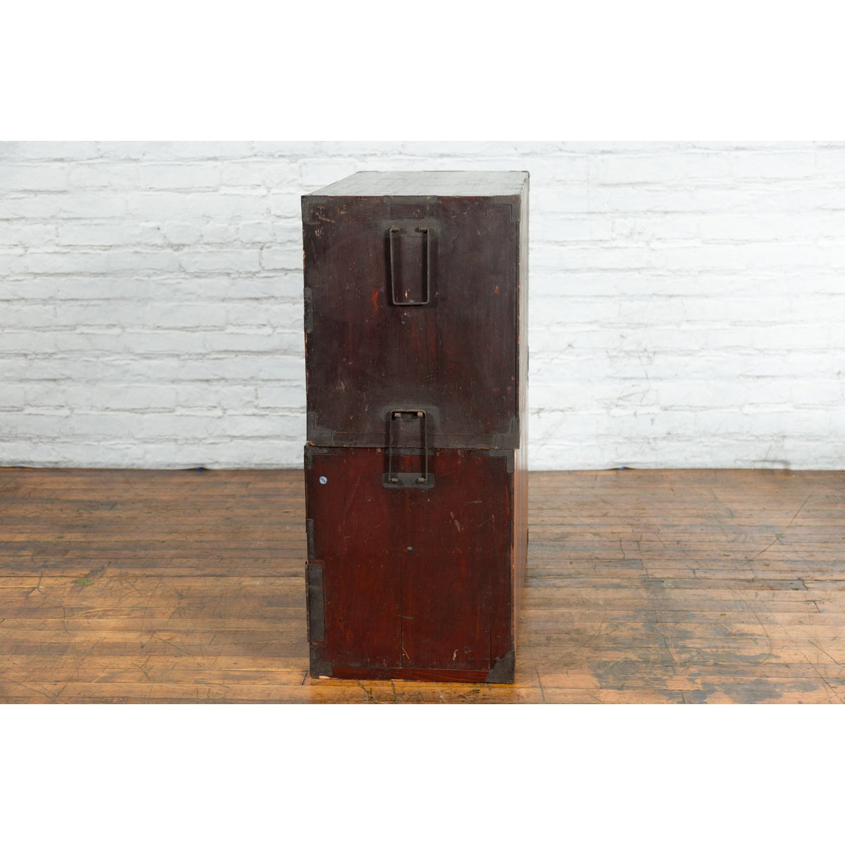 Japanese Meiji Period Late 19th Century Isho-Dansu Chest with Iron Hardware-15. Asian & Chinese Furniture, Art, Antiques, Vintage Home Décor for sale at FEA Home