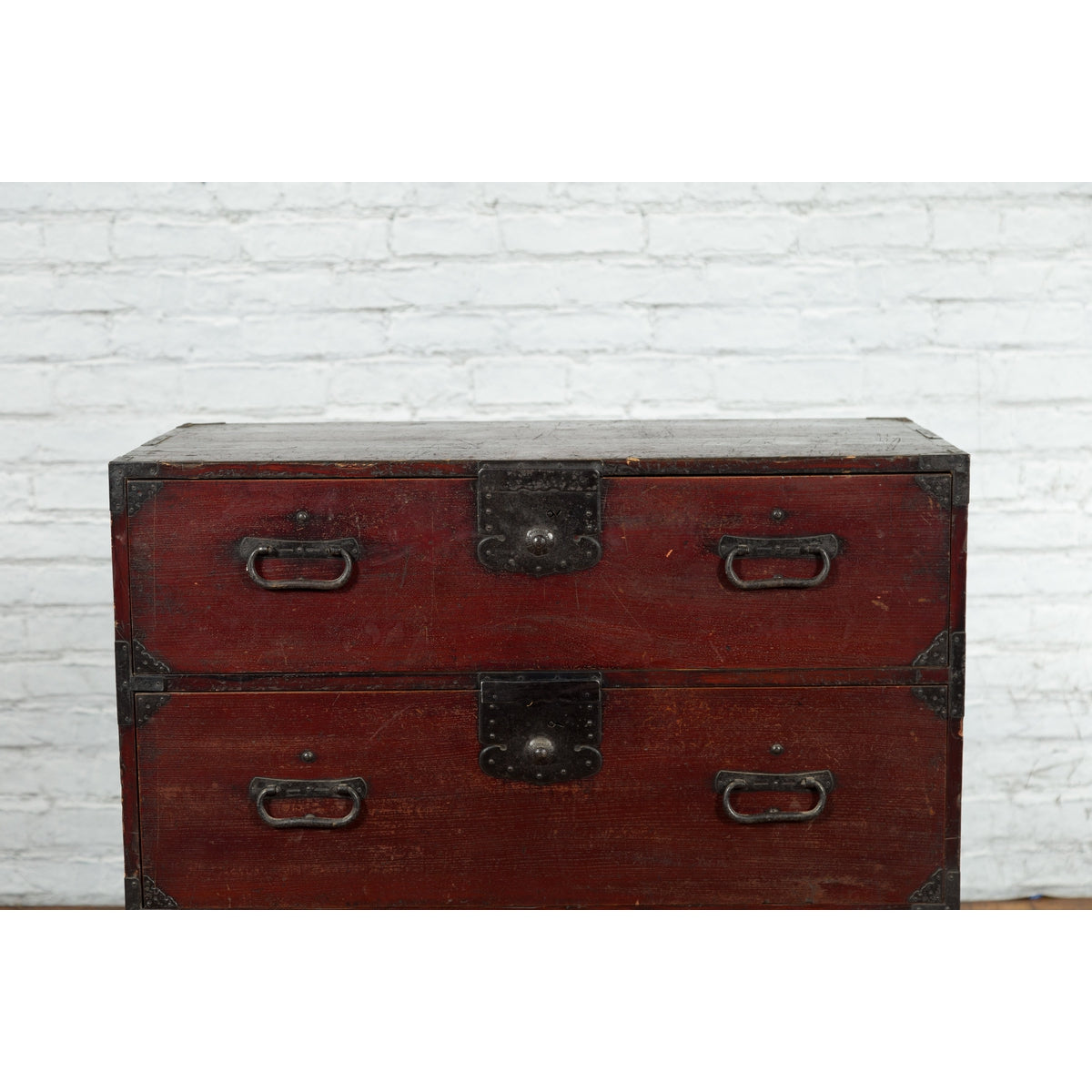 Japanese Meiji Period Late 19th Century Isho-Dansu Chest with Iron Hardware-5. Asian & Chinese Furniture, Art, Antiques, Vintage Home Décor for sale at FEA Home