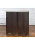 Japanese Meiji Zebra Wood Tansu Chest in Isho-Dansu Style with Five Drawers-15. Asian & Chinese Furniture, Art, Antiques, Vintage Home Décor for sale at FEA Home