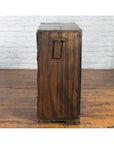 Japanese Meiji Zebra Wood Tansu Chest in Isho-Dansu Style with Five Drawers-16. Asian & Chinese Furniture, Art, Antiques, Vintage Home Décor for sale at FEA Home