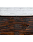 Japanese Meiji Zebra Wood Tansu Chest in Isho-Dansu Style with Five Drawers-5. Asian & Chinese Furniture, Art, Antiques, Vintage Home Décor for sale at FEA Home