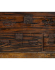 Japanese Meiji Zebra Wood Tansu Chest in Isho-Dansu Style with Five Drawers-7. Asian & Chinese Furniture, Art, Antiques, Vintage Home Décor for sale at FEA Home