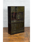 Japanese Early 20th Century Black and Gold Speckled Compound Cabinet-2. Asian & Chinese Furniture, Art, Antiques, Vintage Home Décor for sale at FEA Home