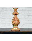 Red and Gold Gilt Indian Acanthus Carved Finial Drilled to Be Made into a Lamp-6. Asian & Chinese Furniture, Art, Antiques, Vintage Home Décor for sale at FEA Home