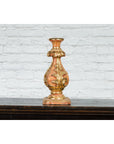 Red and Gold Gilt Indian Acanthus Carved Finial Drilled to Be Made into a Lamp-3. Asian & Chinese Furniture, Art, Antiques, Vintage Home Décor for sale at FEA Home