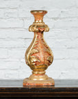 Red and Gold Gilt Indian Acanthus Carved Finial Drilled to Be Made into a Lamp-4. Asian & Chinese Furniture, Art, Antiques, Vintage Home Décor for sale at FEA Home