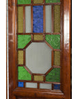 Chinese Antique Six-Panel Folding Screen with Stained Glass Geometric Motifs-12. Asian & Chinese Furniture, Art, Antiques, Vintage Home Décor for sale at FEA Home