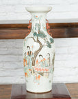Chinese Qing Porcelain Vase with Hand-Painted Figures and Calligraphy Motifs-2. Asian & Chinese Furniture, Art, Antiques, Vintage Home Décor for sale at FEA Home