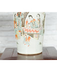 Chinese Qing Porcelain Vase with Hand-Painted Figures and Calligraphy Motifs-10. Asian & Chinese Furniture, Art, Antiques, Vintage Home Décor for sale at FEA Home