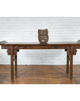 Antique Thai Tribal Carved Wooden Mask Depicting a Swine with Pierced Eyes-3. Asian & Chinese Furniture, Art, Antiques, Vintage Home Décor for sale at FEA Home