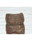 Antique Thai Tribal Carved Wooden Mask Depicting a Swine with Pierced Eyes-5. Asian & Chinese Furniture, Art, Antiques, Vintage Home Décor for sale at FEA Home