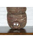 Antique Thai Tribal Carved Wooden Mask Depicting a Swine with Pierced Eyes-6. Asian & Chinese Furniture, Art, Antiques, Vintage Home Décor for sale at FEA Home