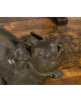 Celebes Island Hand-Tooled Temple Monster Sculpture with Swine Ears and Horn-5. Asian & Chinese Furniture, Art, Antiques, Vintage Home Décor for sale at FEA Home