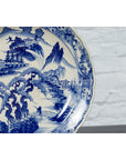 Japanese 19th Century Porcelain Imari Plate with Painted Blue and White Décor-7. Asian & Chinese Furniture, Art, Antiques, Vintage Home Décor for sale at FEA Home