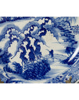 Japanese 19th Century Porcelain Imari Plate with Painted Blue and White Décor-10. Asian & Chinese Furniture, Art, Antiques, Vintage Home Décor for sale at FEA Home