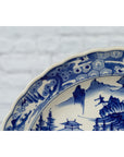 Japanese 19th Century Porcelain Imari Plate with Painted Blue and White Décor-12. Asian & Chinese Furniture, Art, Antiques, Vintage Home Décor for sale at FEA Home