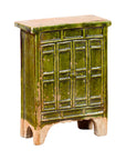 Chinese Ming Dynasty Period Green Glazed Miniature Armoire with Bracket Feet-1. Asian & Chinese Furniture, Art, Antiques, Vintage Home Décor for sale at FEA Home