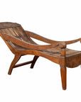 Antique Indonesian Reclining Plantation Chair with Bamboo Slats and Carved Decor-1. Asian & Chinese Furniture, Art, Antiques, Vintage Home Décor for sale at FEA Home