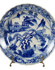 Japanese 19th Century Porcelain Imari Plate with Painted Blue and White Décor-1. Asian & Chinese Furniture, Art, Antiques, Vintage Home Décor for sale at FEA Home