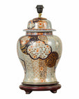 Vintage Japanese Arita Porcelain Gold, Dark Blue and Orange Table Lamp-1. Asian & Chinese Furniture, Art, Antiques, Vintage Home Décor for sale at FEA Home