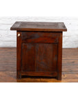 Javanese Early 20th Century Rustic Bedside Cabinet with Drawer and Open Shelf-11. Asian & Chinese Furniture, Art, Antiques, Vintage Home Décor for sale at FEA Home