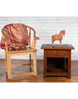 Javanese Early 20th Century Rustic Bedside Cabinet with Drawer and Open Shelf-5. Asian & Chinese Furniture, Art, Antiques, Vintage Home Décor for sale at FEA Home