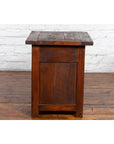Javanese Early 20th Century Rustic Bedside Cabinet with Drawer and Open Shelf-9. Asian & Chinese Furniture, Art, Antiques, Vintage Home Décor for sale at FEA Home