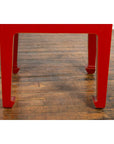 Pair of Chinese Red Lacquer Side Tables with Qing Dynasty Stone Garden Tiles-11. Asian & Chinese Furniture, Art, Antiques, Vintage Home Décor for sale at FEA Home
