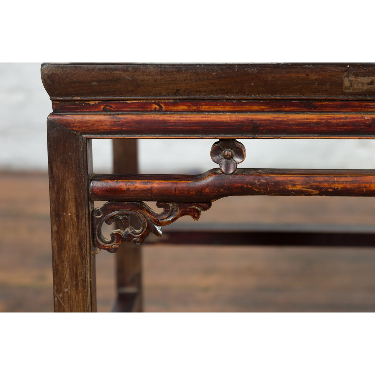 Pair of Qing Dynasty 19th Century Armchairs with Curved Arms & Open Backs-15. Asian & Chinese Furniture, Art, Antiques, Vintage Home Décor for sale at FEA Home