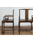 Pair of Qing Dynasty 19th Century Armchairs with Curved Arms & Open Backs-7. Asian & Chinese Furniture, Art, Antiques, Vintage Home Décor for sale at FEA Home