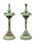 Pair of Angkor-Wat 12th Century Bronze Temple Oil Lamps from the Khmer Empire-1. Asian & Chinese Furniture, Art, Antiques, Vintage Home Décor for sale at FEA Home