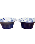Pair of Blue & White Porcelain Basins with Floral Motifs-1. Asian & Chinese Furniture, Art, Antiques, Vintage Home Décor for sale at FEA Home
