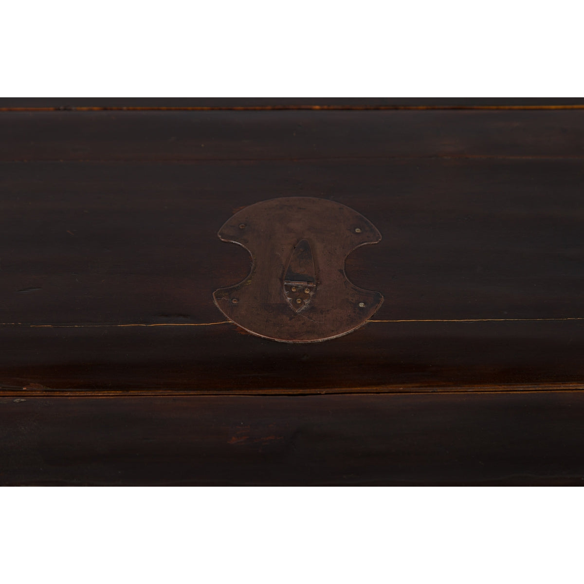 Qing Dynasty 19th Century Brown Coffer with Unhinged Panel Lid-4. Asian & Chinese Furniture, Art, Antiques, Vintage Home Décor for sale at FEA Home