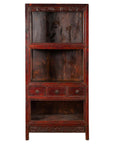 Qing Dynasty 19th Century Lacquered Cabinet with Carved Motifs-1. Asian & Chinese Furniture, Art, Antiques, Vintage Home Décor for sale at FEA Home