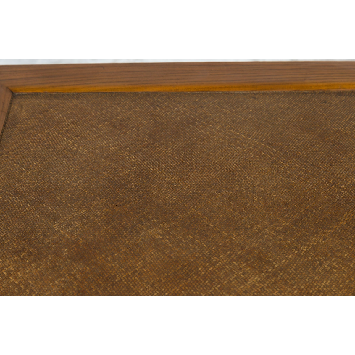 Qing Dynasty Elmwood Square Side Table with Rattan Top and Humpback Stretchers-11. Asian & Chinese Furniture, Art, Antiques, Vintage Home Décor for sale at FEA Home