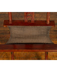 Qing Dynasty Red Lacquered Traveler's Folding Chair with Woven Seat-12. Asian & Chinese Furniture, Art, Antiques, Vintage Home Décor for sale at FEA Home