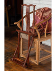 Qing Dynasty Red Lacquered Traveler's Folding Chair with Woven Seat-20. Asian & Chinese Furniture, Art, Antiques, Vintage Home Décor for sale at FEA Home