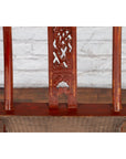 Qing Dynasty Red Lacquered Traveler's Folding Chair with Woven Seat-9. Asian & Chinese Furniture, Art, Antiques, Vintage Home Décor for sale at FEA Home