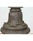Large Contemporary Cast Bronze Krater Urn on Pedestal with Mythological Figures-10. Asian & Chinese Furniture, Art, Antiques, Vintage Home Décor for sale at FEA Home