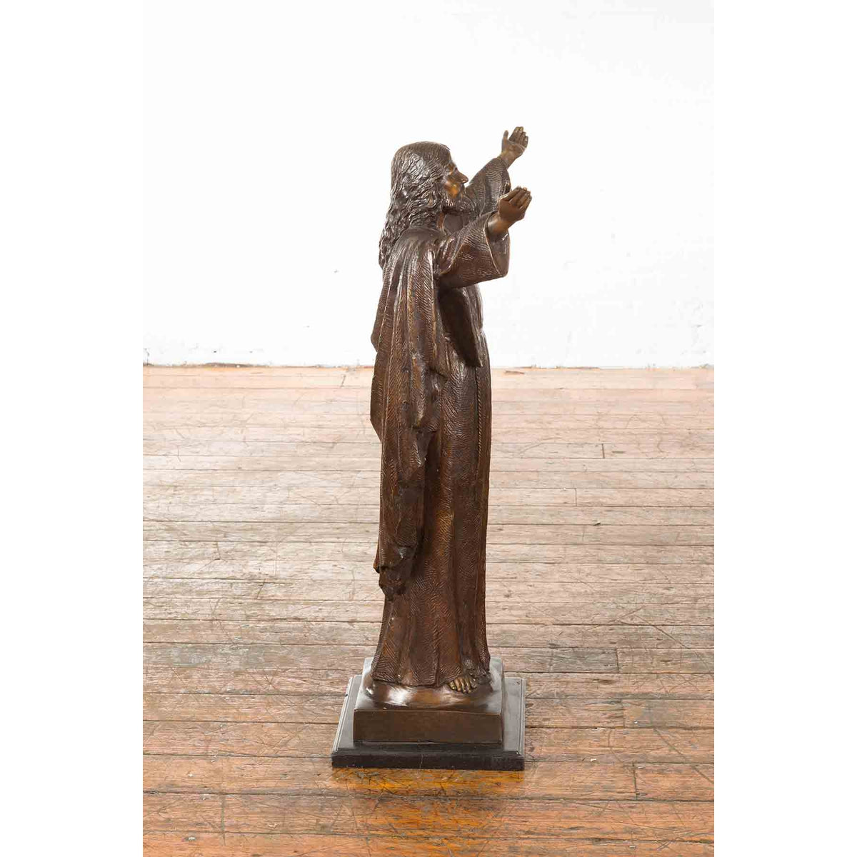 Contemporary Bronze Jesus Statue-5. Asian & Chinese Furniture, Art, Antiques, Vintage Home Décor for sale at FEA Home