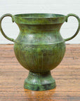 Contemporary Classical Style Urn with Verde Patina, Large Handles and Gadroons-2. Asian & Chinese Furniture, Art, Antiques, Vintage Home Décor for sale at FEA Home