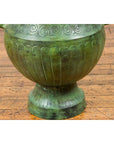 Contemporary Classical Style Urn with Verde Patina, Large Handles and Gadroons-6. Asian & Chinese Furniture, Art, Antiques, Vintage Home Décor for sale at FEA Home
